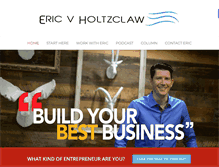Tablet Screenshot of ericholtzclaw.com
